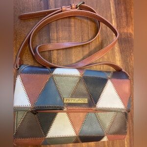 NWOT Frye and Co. Geometric Patchwork Crossbody Bag